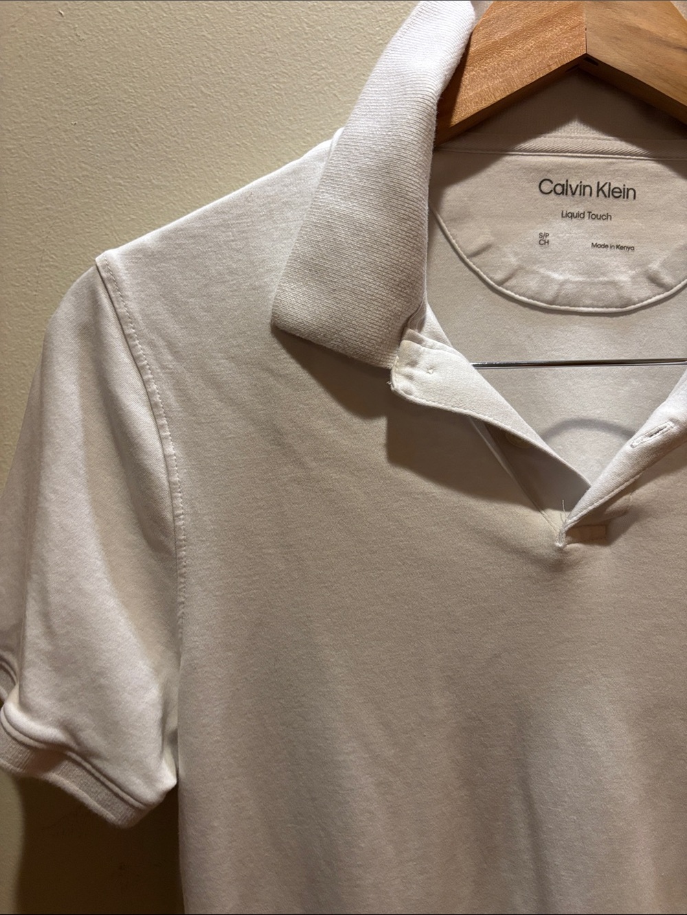 Calvin Klein White Liquid Touch Polo